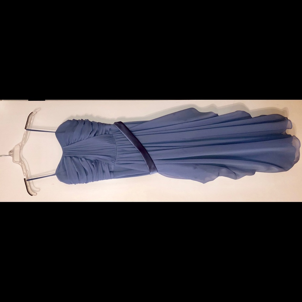 Long light blue dress
